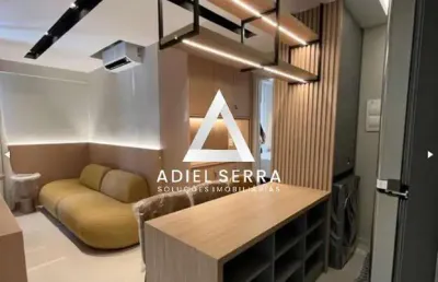 House barra - studio com 32m² - varanda - armários - próximo a praia - mobiliado
