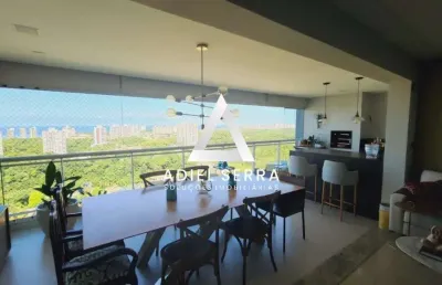 Greenville etco - patamares - 3 suítes + gabinete - 172m² - varanda gourmet - andar alto - melhor prumada - vista mar - 3 vagas + deposito