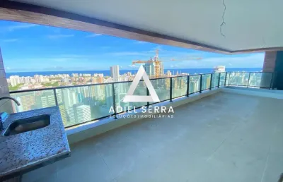 Caminho das árvores - 210m² - nascente - vista mar - andar altíssimo - 3 suítes - varandão gourmet - despensa - dependência completa - 4 vagas