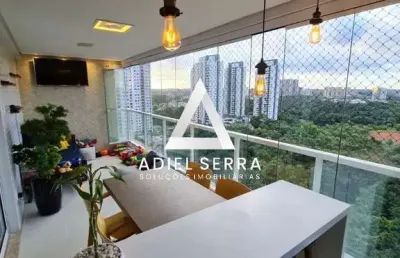 Greenville platno - 2/4 com suíte + home - 110m² - andar alto - reformado - varanda com churrasqueira - armários - 2 vagas - lazer completo