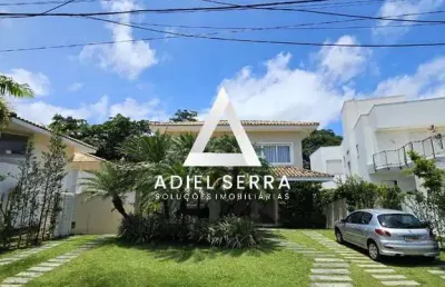 Alphaville salvador 1 - condomínio itaparica - casa com 4 suítes - voltado para área de preservação - terreno com 520m²