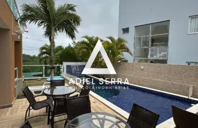 Alphaville litoral norte 2 - 415m² - nascente - 4 suítes - closet - área gourmet - piscina - 4 vagas