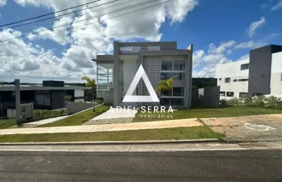 Alphaville litoral norte 3 - casa com 6 suítes + dependência completa - fino acabamento - piscina e área gourmet voltado para preservação