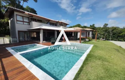 Praia do forte - triplex - 800m² total - 4 suítes - 2 lavabos - sala ampla - varanda gourmet - piscina c/ deck -  armários - climatizado -  9 vagas