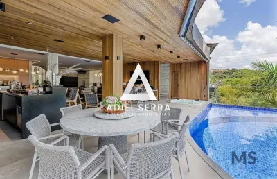 Alphaville salvador 2 - 660m² - 4 pavimentos - mobiliada - 5 quartos sendo 4 suítes - closet - piscina - energia solar - escritório - 5 vagas