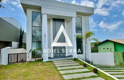 Alphaville litoral norte 2 - 386m² total - 4 quartos sendo 3 suítes - 1 escritório - área gourmet - piscina - 5 banheiros -3 vagas