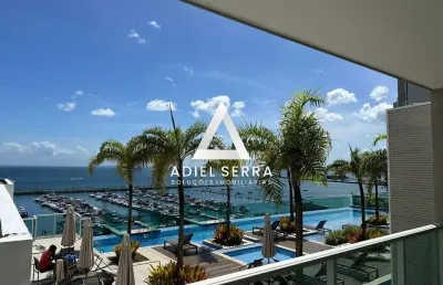 Cloc marina residence - 67,43m² - 1/4 e sala - vista mar para baía de todos os santos - 1 vaga