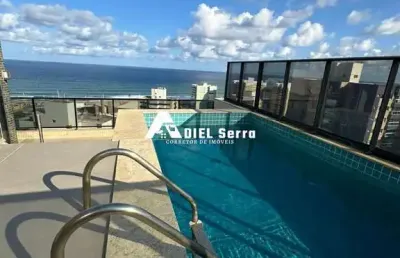 Armação - cobertura - duplex - 233,50m² - vista mar - 04 suítes - piscina privativa - decorado - armários - climatizado - varanda - 03 vagas