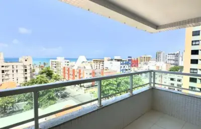 Spazio pituba - 86m² - 2 quartos - 1 suíte - vista mar frontal - varanda - armários - varanda - 3 banheiros - 1 vaga