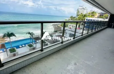 Ondina - 303m² - porteira fechada - vista mar total - 4 suítes - armários - móveis - 4 vagas