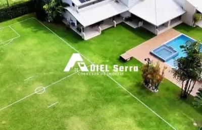 Encontro das águas - 3.998m² total - 5 suítes - master c/ closet - 6 quartos - gabinete - área gourmet - piscina - energia solar - depósito - 4 vagas