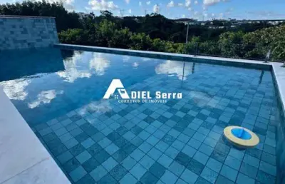 Alphaville 2 salvador - 30m² total - 5 suítes - master c/ closet - escritório - reformado - área gourmet - piscina - vista permanente - 4 vagas