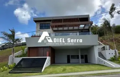 Alphaville salvador 2 - 650m² construída - 5 suítes - 1 master - vista mar - closets - área gourmet - piscina -  hidro - energia solar - 3 vagas
