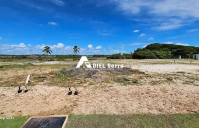 Alphaville guarajuba - lote - 761m² -  nascente - 2° faixa mar - fundo pra lagoa