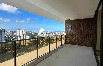 Horto florestal - 171m² - andar altíssimo - 4 suítes - 2 varandas sendo 1 gourmet c/ vista da cidade - lavabo - dependência completa - 3 vagas