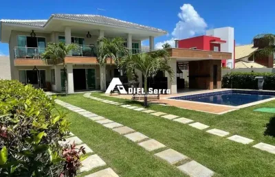 Guarajuba - 06 suítes + dependência - condomínio paraiso - porteira fechada - área gourmet com churrasqueira e piscina