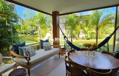 Praia do forte - 80m² - térreo - porteira fechada - mobiliado - decorado - nascente - frente lago - 2 quartos - 1 suíte - split - 2 vagas