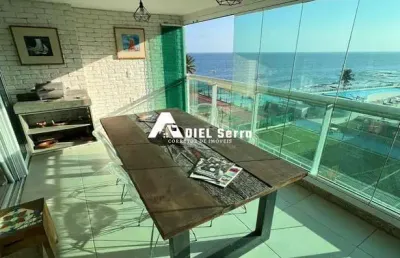 Barra - 75m² - vista mar permanente - 1 suíte - 2 banheiros - armários - varanda gourmet - climatizado - projeto de iluminação - 1 vaga