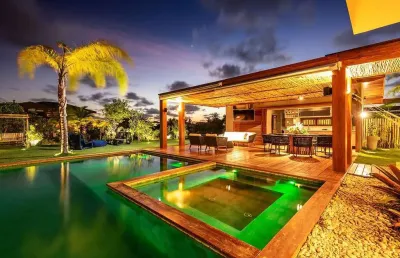 Fantástica mansão em praia do forte - 6/4 sendo 5 suítes - 320 m² - piscina e área gourmet - alto luxo