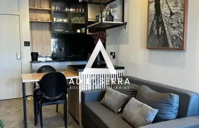 Barra | studio | 36m² | porteira fechada | reformado | nascente | climatizado | decorado | serviço de flat | academia | total infraestrutura