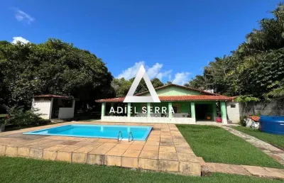 Barra de jacuípe | 4/4 sendo 1 suíte | 3 banheiros | casa p/ caseiro | 400 m² | terreno c/ 2.000 m² | porteira fechada | área de lazer completa