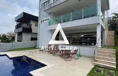Alphaville 2 | casa alto padrão | 5 suítes | 444m² | piscina | sauna | 6 vagas | infraestrutura completa