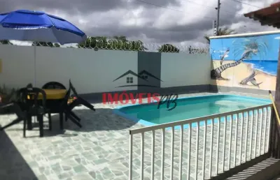 Casa mobiliada na praia do amor com 3 quartos sendo 1 suíte e piscina