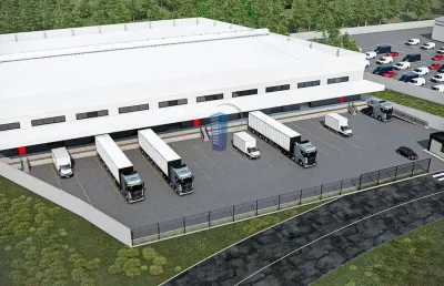 Pavilhão industrial em construção com 6500m²  na br 470
