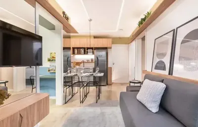 Apartamento 2 dormitórios á 300m da estação giovanni gronchi