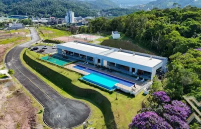 Terreno em condomínio fechado à venda no ponta aguda, blumenau  por r$ 450.000