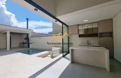 Casa à venda em indaiatuba, tombadouro, com 3 suítes, com 195 m², condomínio evidências