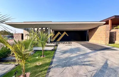 Casa à venda em indaiatuba, jardim indaiatuba golf, com 4 suítes, com 373 m²