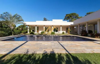 Chácara à venda em indaiatuba, colinas do mosteiro de itaici, com 4 suítes, com 3450 m²