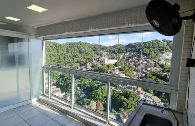 Apartamento para locação em santos, josé menino, 2 dormitórios, 1 suíte, 2 banheiros, 1 vaga