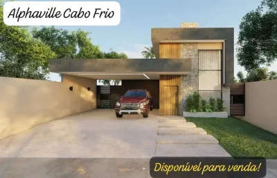 Casa em condomínio para venda em cabo frio, ogiva, 4 dormitórios, 4 suítes, 4 banheiros, 2 vagas