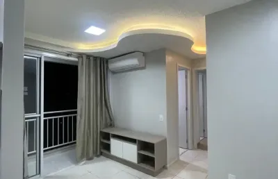 Estilo golf- apê 2 quartos semi mobiliado no novo aleixo.