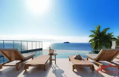 Apartamento frente mar, 3 suítes, 158,65m², centro de balneário piçarras/sc