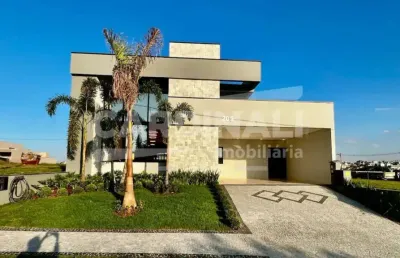 Casa térrea no condomínio santorini, paulínia com 3 suites.