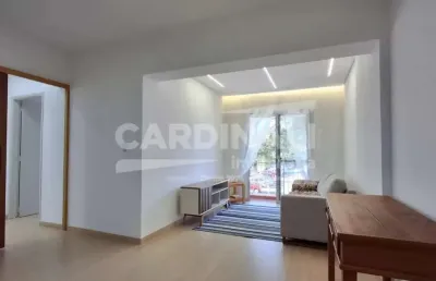 Apartamento mobiliado com 2 dormitórios à venda ou locação na ponte preta em campinas/sp