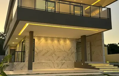 Casa duplex no condomínio alphaville, 05 suítes, br-101, 230