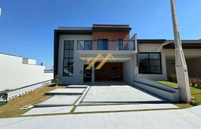 Sobrado à venda em indaiatuba, tombadouro, com 3 suítes, com 258 m², condomínio evidências