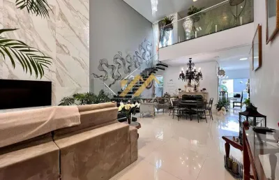 Sobrado à venda em indaiatuba, vila residencial green park, com 3 suítes, com 262 m²