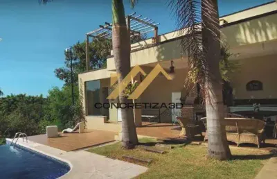 Sobrado com 4 suítes à venda, 390 m² - condomínio amstalden - indaiatuba/sp