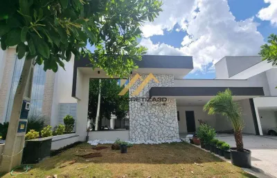 Casa à venda em indaiatuba, jardins di roma, com 3 suítes, com 195 m², condomínio jardins di roma