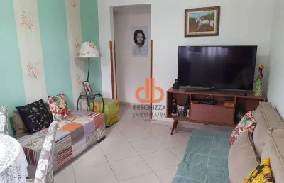 Apartamento com 2 quartos  na  aparecida - santos/sp