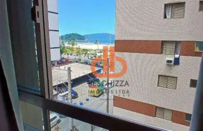 Apartamento com um dormitório itararé - são vicente/sp, vista para o mar