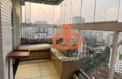 Comprar apartamento com 1 dormitório à venda, 52 m² por r$ 800.000 - embaré - santos/sp
