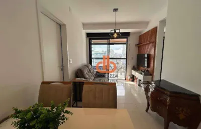 Apartamento com 1 dormitório para alugar, 54 m² por r$ 4.901/mês - boqueirão - santos/sp