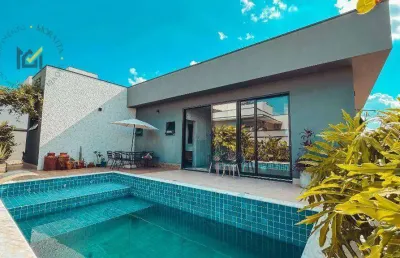 Casa em condominio com 3 dormitórios à venda, 262 m² por r$ 1.900.000 - portal dos bandeirantes - salto/sp