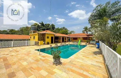 Chácara com 6 dormitórios à venda, 6275 m² por r$ 3.600.000,00 - condomínio colinas do mosteiro de itaici - indaiatuba/sp